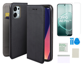 Etui z klapką do OPPO A6 PRO 5G case obudowa + folia ochronna na ekran TPU