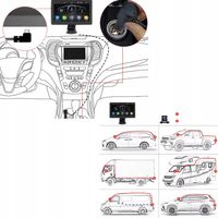 Ekran Monitor Radio Nawigacja Rejestrator 4K Kamera Android Auto CarPlay