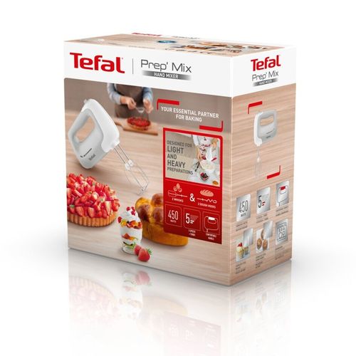 Mikser TEFAL HT450B38 450 W Turbo 5 Biegów Szary na Arena.pl