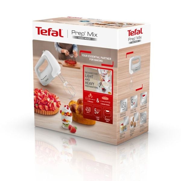 Mikser TEFAL HT450B38 450 W Turbo 5 Biegów Szary zdjęcie 4