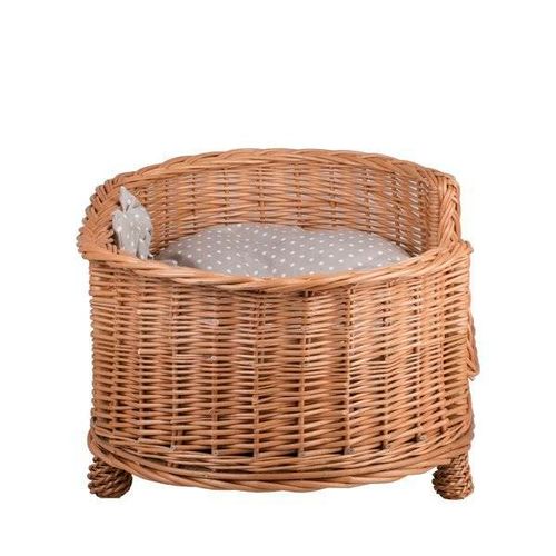 OWALNE luksusowe WIKLINOWE LEGOWISKO DLA PSA KANAPA DLA ZWIERZĄT 88X58 H14/37 CM na Arena.pl