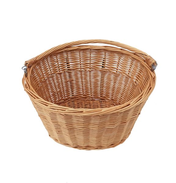 DUŻY KOSZ WIKLINOWY KOSZYK ROWER ROWEROWY HAKI Z1 zdjęcie 4