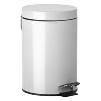 Kosz na odpady biurowy domowy 3l Biały otwierany nogą wkład plastikowy fra