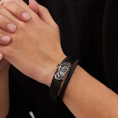 Bransoletka z Grawerem – Motocykl CHOPPER – Prezent dla Motocyklisty Biker na Arena.pl