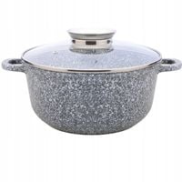 Garnek Granitowy 24cm 4,5L z Aromatyczną Pokrywką - Masterpan Premium
