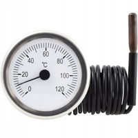 TERMOMETR ANALOGOWY TARCZOWY sonda 0...120C TPM03