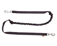 Mocna smycz dla psa z amortyzatorem do biegania Dingo 2,5cm / 170cm czarna