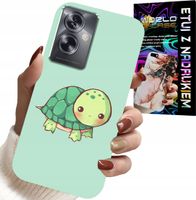 ETUI DO OPPO A79 5G - SŁODKIE ŻÓŁWKI WZORY DLA DZIECI + FOLIA