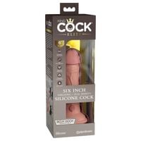 dildo 15 cm 6 inch dual density vibe cock light king cock elite
