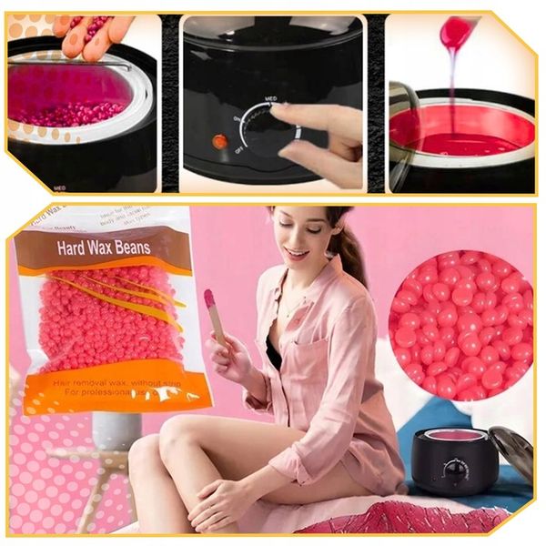 PODGRZEWACZ WOSKU + TWARDY WOSK 400g+100 PATYCZKÓW ZESTAW DO DEPILACJI zdjęcie 10