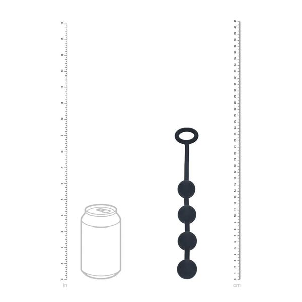 Round Silicone Anal Balls - S - 20Mm - Black zdjęcie 5