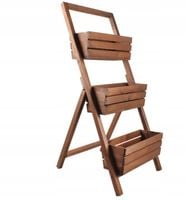STOJAK NA KWIATY DREWNIANY KWIETNIK DRABINKA