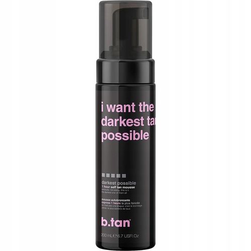 b.tan I Want The Darkest Tan Possible Pianka Samoopalająca 200ml na Arena.pl