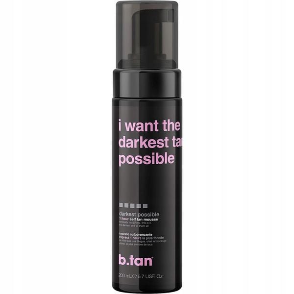 b.tan I Want The Darkest Tan Possible Pianka Samoopalająca 200ml zdjęcie 1