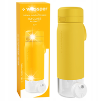 Butelka filtrująca szklana bidon na wodę Wessper WES270-700YL 700ml + filtr