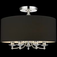 Stylowy plafon pokojowy Abu Dhabi nad stół czarny chrom