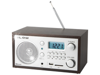 RADIO KUCHENNE BUDOWLANE BLUETOOTH PRZENOŚNE RETRO LCD ZEGAR ANTENA FM USB