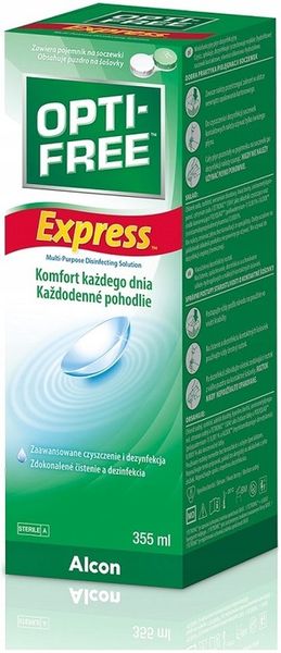 Płyn do soczewek Opti-free Express 355ml +pojemnik zdjęcie 4