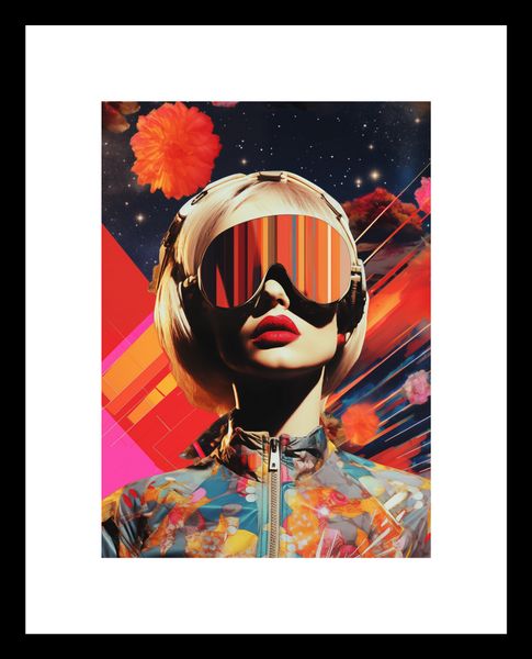 Plakat 13x18cm Retrofuturystyczna Muza zdjęcie 3