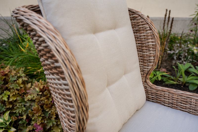 Elegancki fotel APERTO okrągły technorattan zdjęcie 4