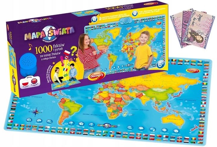 Interaktywna Mapa Świata Dumel gra edukacyjna PL zdjęcie 1