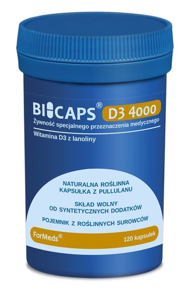 Bicaps D3 4000 120 kapsułek zdjęcie 3