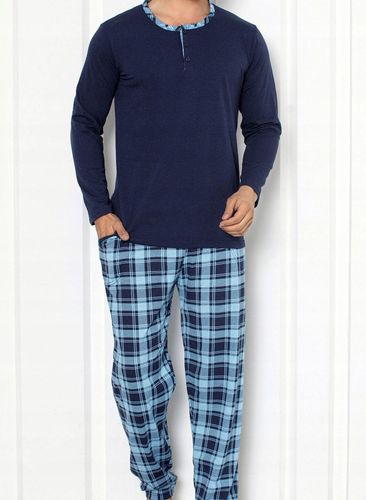 Piżama męska klasyczna na prezent długi rękaw długie spodnie bawełna XL na Arena.pl