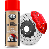 K2 BRAKE CALIPER PAINT 400ml CZERWONY Lakier do zacisków bębnów hamulcowych