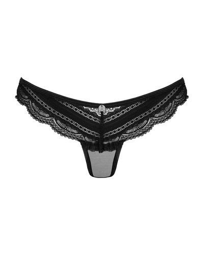 Seksowne Czarne Figi Prześwitujące Ivannes Obsessive S/M na Arena.pl
