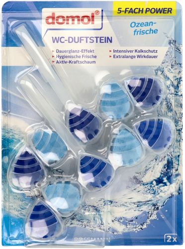 DOMOL ZAWIESZKI DO WC ŚWIEŻOŚĆ OCEANU 2 X 55 G na Arena.pl