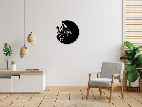 Zegar ścienny z płyty winylowej Gitara 2.7 na Arena.pl