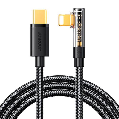 Kabel USB-C do Lightning Joyroom S-CL020A6 1.2m, 20W, kątowy (czarny) na Arena.pl