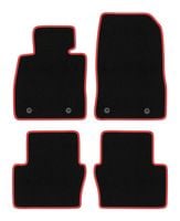 Dywaniki welurowe CARLUX-RED do Mazda 2 IV 2014- hatchback, czarne