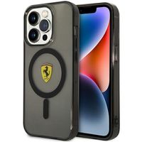 Etui Ferrari do iPhone 14 Pro, Czarny MagSafe