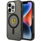 Etui Ferrari do iPhone 14 Pro, Czarny MagSafe