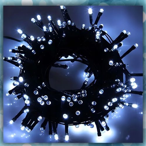 LAMPKI CHOINKOWE BIAŁY ZIMNY 1000LED 8 TRYB ZEW/WEW 63 METRY NA CHOINKĘ na Arena.pl
