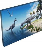 OBRAZ do pokoju dzieci zwierzęta dinozaury 120x80