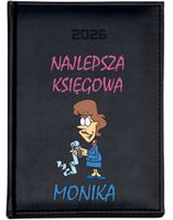 STYLOWY PREZENT DLA KSIĘGOWEJ personalizowany kalendarz A4 2026 KSIĄŻKOWY