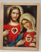 obraz 20 x 25 cm serce maryi i jezusa