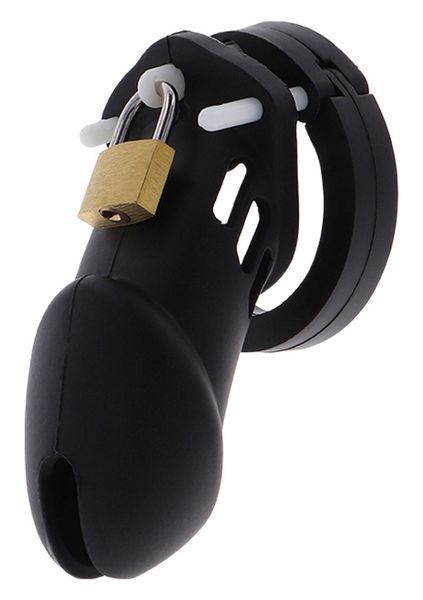 Chastity Cock Cage Slicone L Black zdjęcie 1
