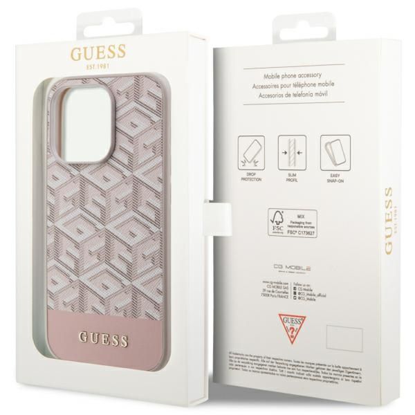 Etui Guess do iPhone 14 Pro, Różowy, MagSafe zdjęcie 8