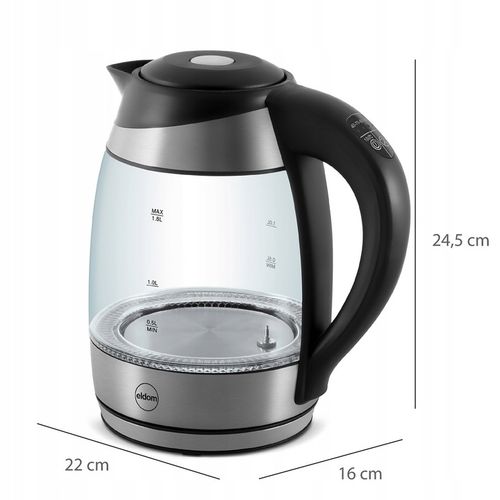 Czajnik elektryczny Eldom C520 2200W 1,8l srebrny/szary na Arena.pl