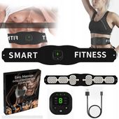 ELEKTROSTYMULATOR PAS MASAŻER WIBRUJĄCY ODCHUDZAJĄCY DO MIĘŚNI BRZUCHA 6W1