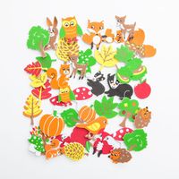 NAKLEJKI Z PIANKI Z NADRUKIEM - LAS 96 SZT KSPI-009 DP CARFT