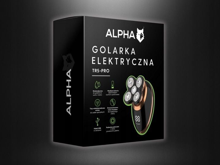 GOLARKA MĘSKA TR5-PRO TRYMER MASZYNKA DO BRODY GŁOWY TWARZY WŁOSÓW ALPHA zdjęcie 2