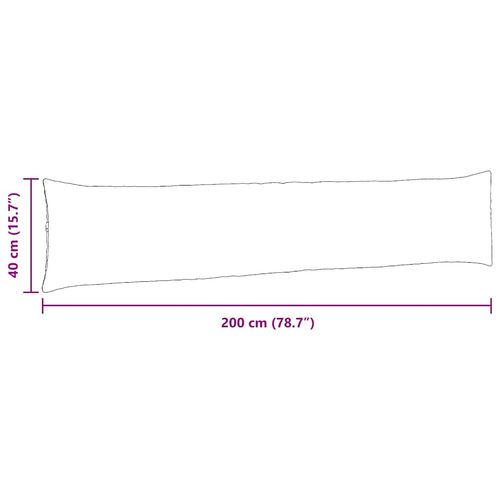 Poduszki na sofę 2 pcs Kremowy 200 x 40 cm tkanina na Arena.pl