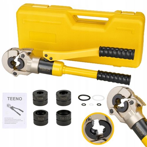 PRASKA ZACISKARKA DO RUR PEX HYDRAULICZNA 16-32mm PRASA SZCZYPCE na Arena.pl