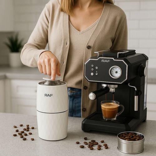 ELEKTRYCZNY MŁYNEK RAF DO MIELENIA KAWY PRZYPRAW ORZECHÓW ZIAREN 4 na Arena.pl