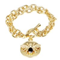 bransoletka z muchą na blaszce (b21/lat/16au-280)