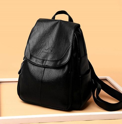 Skórzany Plecak Damski Szkoły Pracy Miejski Czarny na Arena.pl